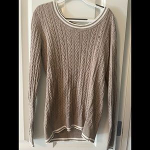 Tommy Hilfiger brown and white sweater